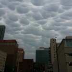 Mammatus Clouds Downtown – May 11, 2014